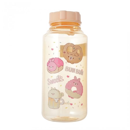 مطارة ماء بلاستيك من سلسلة بن بن حجم كبير 1لتر - اصفر