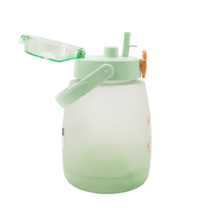 مطارة بلاستيكية بسعة كبيرة مع حزام كتف بسعة 1300 مل - اخضر متدرج