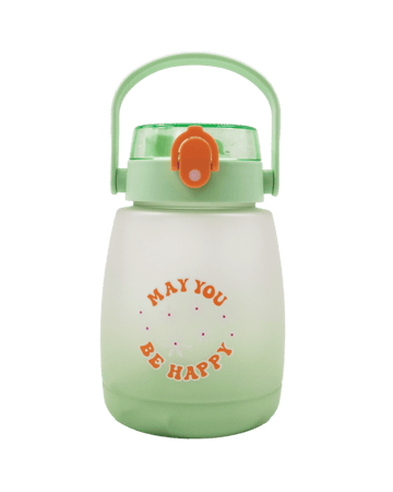 مطارة بلاستيكية بسعة كبيرة مع حزام كتف بسعة 1300 مل - اخضر متدرج