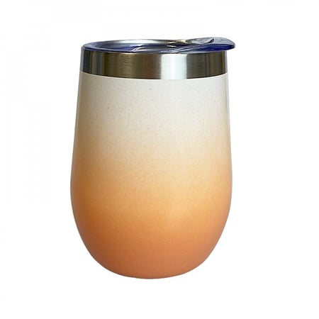 كوب متدرج اللون مزدوج الجدار 343 مل - برتقالي