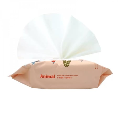 مناديل مبللة من سلسلة عائلة الغابة - 80 منديل