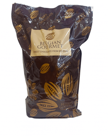 حبيبات شوكولاتة بلجيكية داكنة جورميه 53%