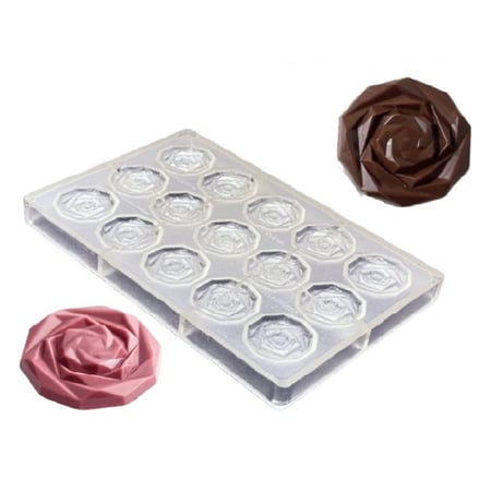 قالب شوكولاتة إيكريلك شكل وردات جودة عالية