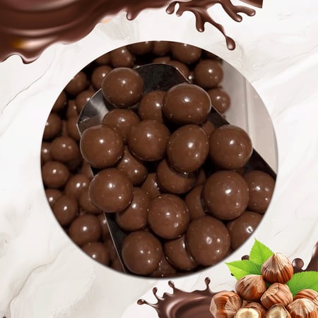 دراجية البندق شوكولاتة بالحليب