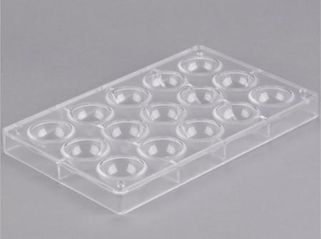 قالب شوكولاتة أكريليك نصف كرة القطر 3 سم