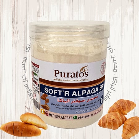 سوفتر الباكا محسن خبز ومعجنات من شركة بوراتوس 250ج