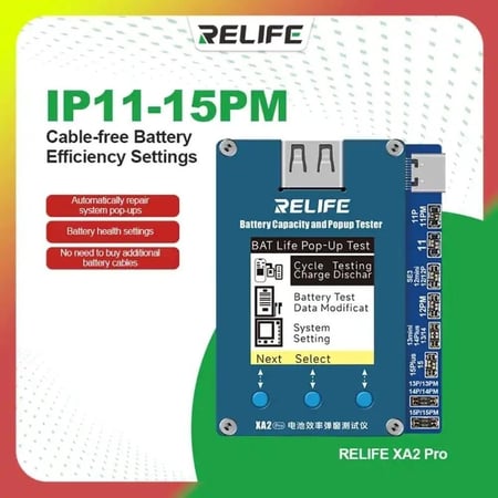 RELIFE BATTERY CAPACITY AND POPUP TESTER