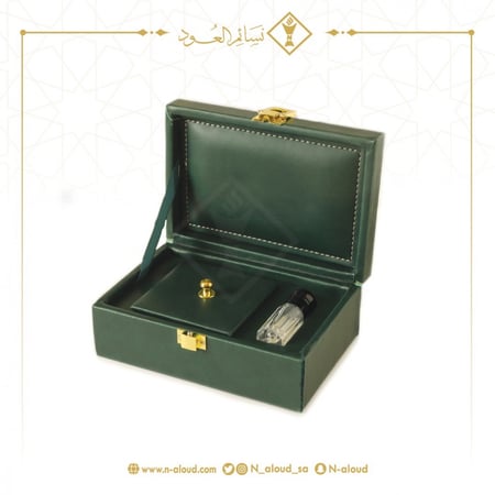 صندوق إهداء صغير لون أخضر