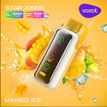 سحبة فوزول ستار 20000 موش 50 نيكوتين Vozol Star 20000 Puffs