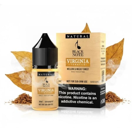 نكهة توباكو فيرجينيا سولت نيكوتين من بلاك نوت Black Note Virginia Toba