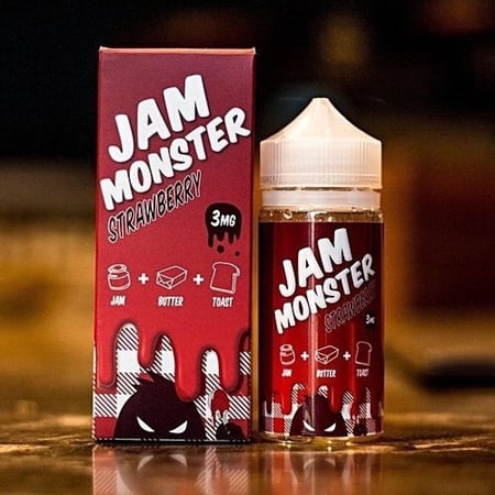 نكهة جام مونستر مربى الفراولة مع التوست و الزبدة JAM MONSTER STRAWBERRY