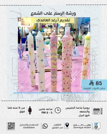 الرسم على الشمع