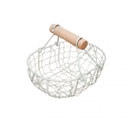 سلة فواكة لون ابيض