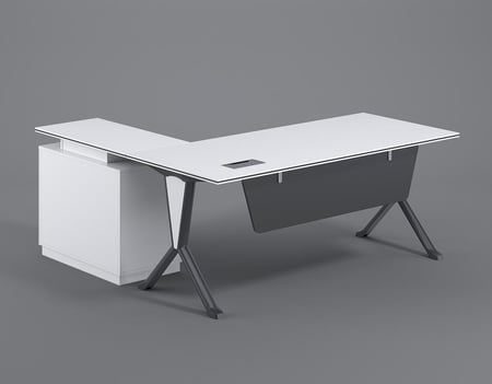 افخم مكتب عصري ميلامين خشب مودرن 140سم - المود الحديث