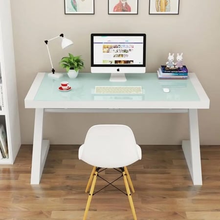 طاولات قزاز للبيع كمبيوتر Z بيضاء 100 سم - المود الحديث