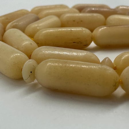 سبحة عظم نعام ملمس ناعم 33خرزه