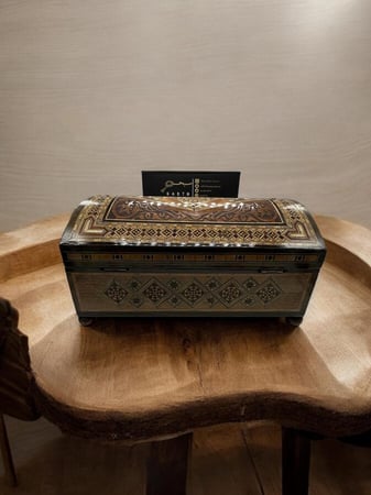 صدق خشبي فاخر لحفظ المقتنيات صناعة يدوية