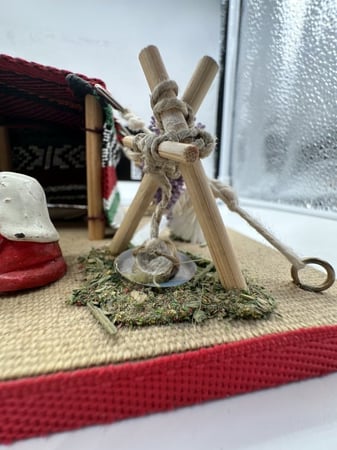 تحفة فنية بيت شعر صناعة يدوية