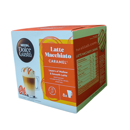 كبسولات قهوة نسكافية دولتشي قوستو ميكاتو كارميل دولتشي قوستو