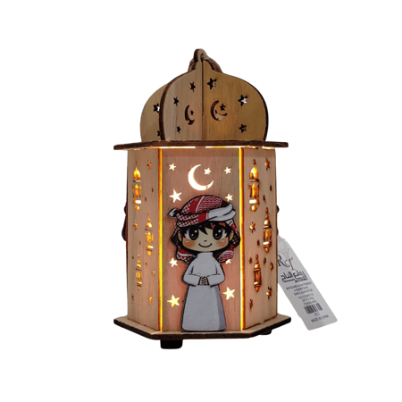 فانوس خشبي فانوس رمضان كريم