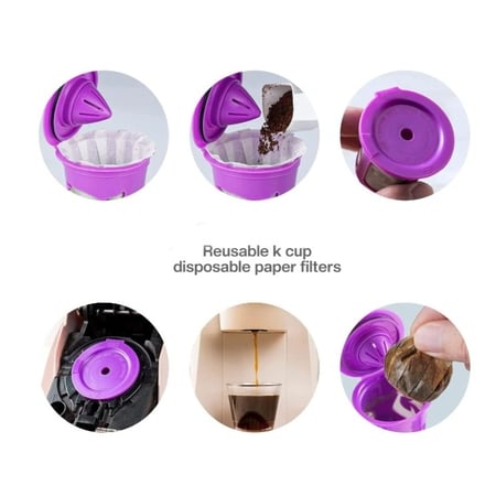 فلاتر قهوة للاستعمال مرة واحدة 15 قطعة فلتر ورقي متوافق مع كبسولة كيه-كوب