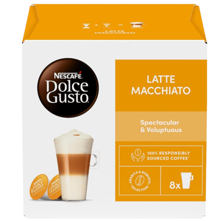 كبسولات قهوة نسكافية دولتشي قوستو لاتيه ماكياتو دولتشي قوستو
