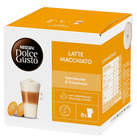 كبسولات قهوة نسكافية دولتشي قوستو لاتيه ماكياتو دولتشي قوستو
