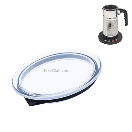 غطاء صانع رغوة الحليب ايروتشينو 4، قطع غيار، غطاء مانع للتسرب ،ملحقات صانع رغوة الحليب نسبريسو (اسود)