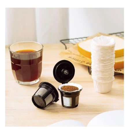 فلاتر قهوة للاستعمال مرة واحدة 15 قطعة فلتر ورقي متوافق مع كبسولة كيه-كوب