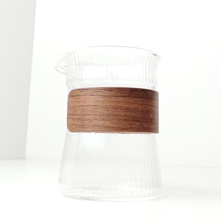 كوب زجاجي بتصميم عصري لوصفات القهوة الحارة والباردة بسعة 300مل