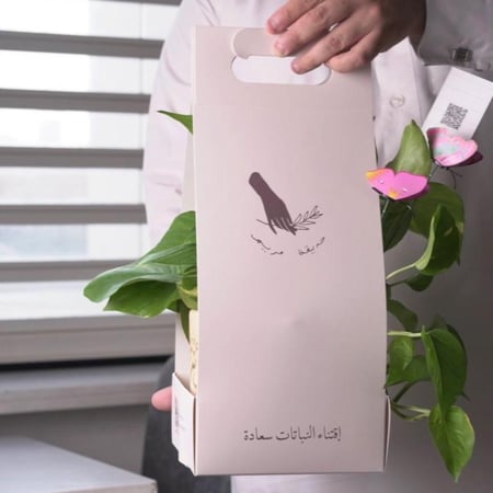 حوض كونكريت عيد سعيد صغير بألوان مختلفة