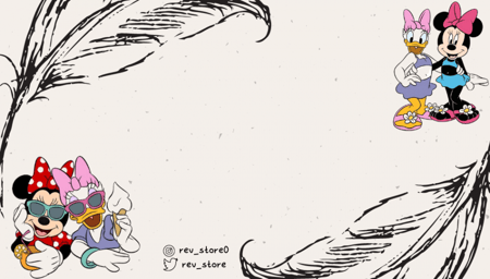 كرت هدايا ميكي وميني ماوس