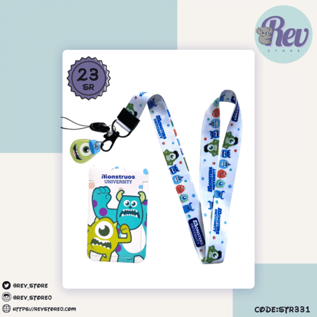 حامل بطاقات شركة المرعبين المحدودة مع ستراب