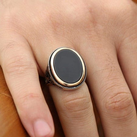 خاتم بحجر عقيق فخم