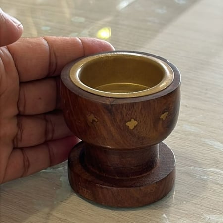مبخرة خشبية هندية 6 سم الفاخرة