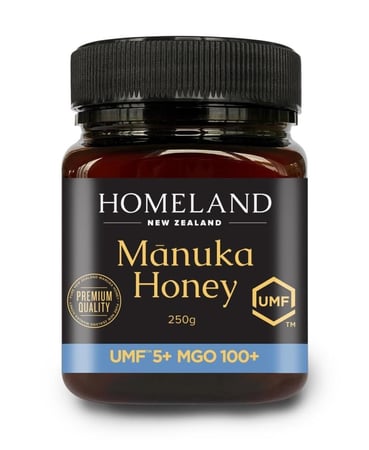 عسل مانوكا نيوزلندي Homeland Premium Manuka Honey UMF+5, MGO 100+, 250 gm