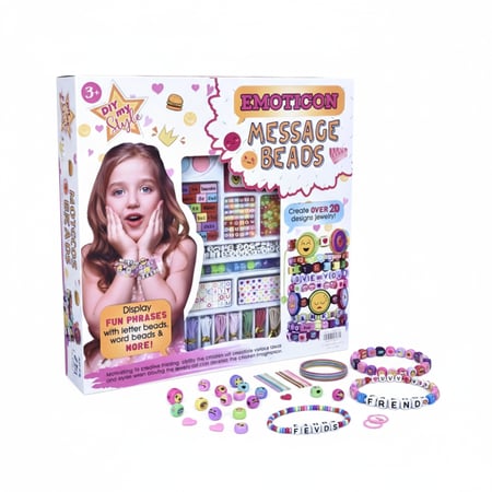 مجموعة أدوات صنع أساور خرز  للأطفال