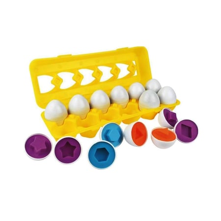 لعبة البيض التعليمية - مطابقة الأشكال