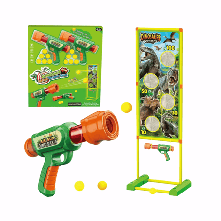 لعبة مسدس هوائي مع هدف ديناصورات