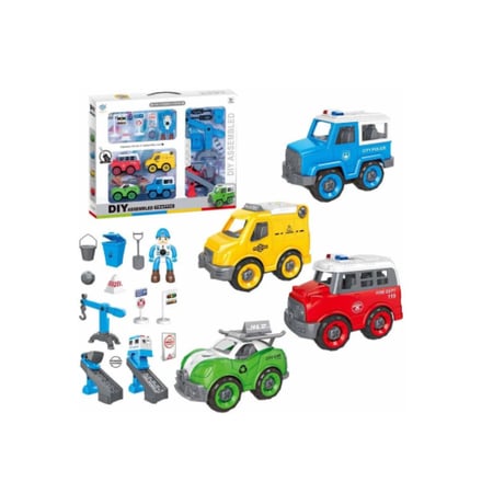 مجموعة تجميع سيارات الطوارئ للأطفال