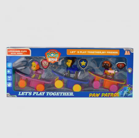 مجموعة كلاب التزلج - 3 شخصيات