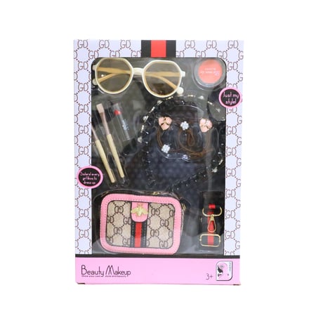 مجموعة مكياج للأطفال بحقيبة صغيرة