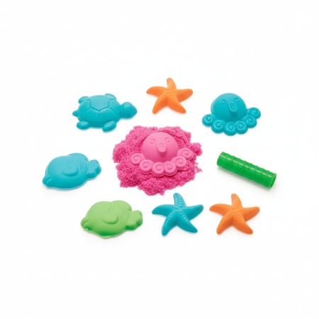 طقم رمال سحرية للأطفال عالم البحار