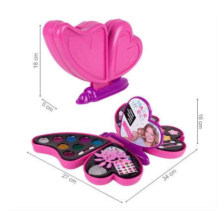 مجموعة مستحضرات تجميل للأطفال بشكل فراشة