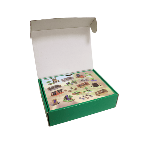 مجموعة بناء منزل خشبي مغناطيسي - 78 قطعه