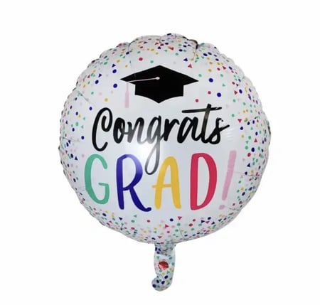 بالون قصدير دائري تخرج