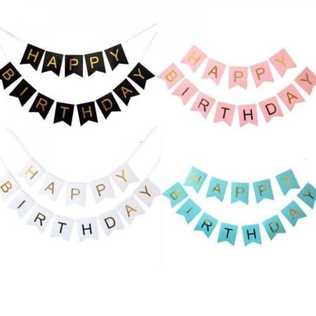 زينة بنر عيد الميلاد - happy birthday banner