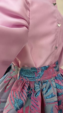 تايور الكبكيك من قطعتين(توب وتنورة)