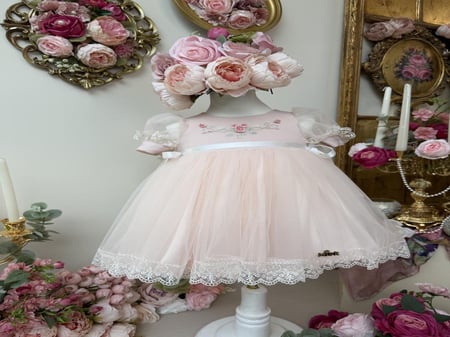 فستان بيبي روز للمواليد فقط