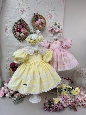 فستان ليدي ديانا + اكسسوار الشعر + جيبون